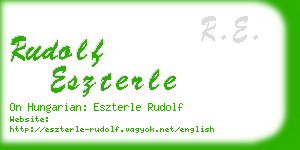 rudolf eszterle business card